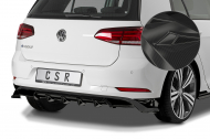 Spoiler pod zadní nárazník, difuzor CSR - VW Golf 7 / e-Golf carbon look lesklý