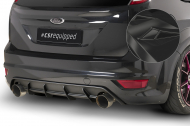 Spoiler pod zadní nárazník, difuzor Ford Focus ST MK2 - Černý lesklý