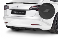 Spoiler pod zadní nárazník, difuzor Tesla Model 3 - Černá struktura
