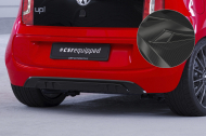 Spoiler pod zadní nárazník, difuzor VW up! / e-up! Basic - Carbon look lesklý
