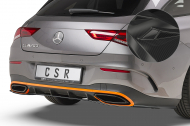 Spoiler střední pod zadní nárazník CSR - Mercedes Benz CLA X118 AMG-Line carbon look lesklý