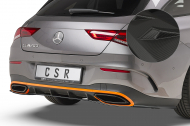 Spoiler střední pod zadní nárazník CSR - Mercedes Benz CLA X118 AMG-Line carbon look matný