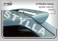 Spoiler zadní dveří horní, křídlo Stylla Citroen Saxo 96-