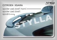 Spoiler zadní dveří horní, křídlo Stylla Citroen Xsara htb 97-