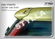 Spoiler zadní dveří horní, křídlo Stylla Fiat Punto I 93-99