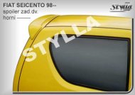 Spoiler zadní dveří horní, křídlo Stylla Fiat Seicento 98-