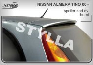 Spoiler zadní dveří horní, křídlo Stylla Nissan Almera Tino 00-