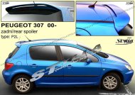 Spoiler zadní dveří horní křídlo Stylla Peugeot 307 01-