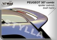 Spoiler zadní dveří horní křídlo Stylla Peugeot 307 combi 02-