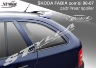 Spoiler zadní dveří horní, křídlo Stylla Škoda Fabia I combi FAB04L