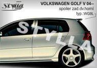 Spoiler zadní dveří horní, křídlo Stylla VW Golf V 04-