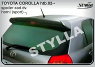 Spoiler zadní dveří horní Sport, křídlo Stylla Toyota Corolla htb 02-