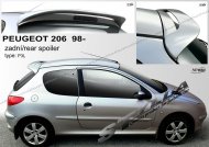 Spoiler zadní dveří horní, Stylla P3L Peugeot 206+ 09-