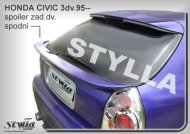 Spoiler zadní dveří spodní, křídlo Stylla Honda Civic 3dv. 95-00