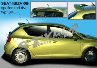 Spoiler zadní horní, křídlo Stylla SEAT Ibiza 08-