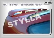 Spoiler zadní kapoty, křídlo Stylla Fiat Tempra sedan 90-96
