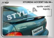 Spoiler zadní kapoty, křídlo Stylla Hyundai Accent htb 94-98