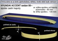 Spoiler zadní kapoty, křídlo Stylla Hyundai Accent sedan 00-