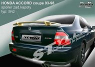 Spoiler zadní kapoty, křídlo Stylla SN2 honda Accord coupe 93-98