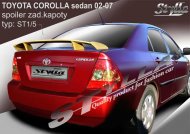 Spoiler zadní kapoty, křídlo Stylla Toyota Corolla sedan 02-07