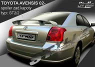 Spoiler zadní kapoty ST2/2, křídlo Stylla Toyota Avensis sedan 02-