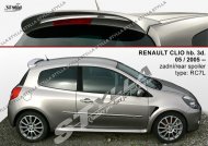 Spoiler zadní střešní, křídlo Stylla Renault Clio 3dv. 05-