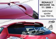 Spoiler zadní střešní, křídlo Stylla Renault Megane htb 08-