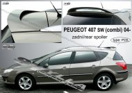 Spoiler zadních dveří horní, křídlo Stylla - Peugeot 407 combi 04-