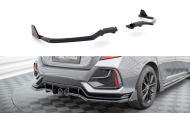 Spoiler zadního nárazniku + flaps Honda Civic Sport Mk 10 černý lesklý plast