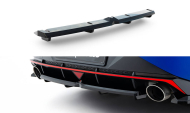 Spoiler zadního narázníku Hyundai Elantra N Mk7 černý lesklý plast