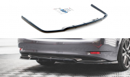 Spoiler zadního nárazníku Lexus GS F Sport Hybrid Mk4 (L10) s křídélky černý lesklý plast