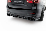 Spoiler zadního narázníku Mercedes-AMG GLC 43 SUV X253 Facelift černý lesklý plast