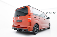 Spoiler zadního narázníku Peugeot Expert Mk3 černý lesklý plast