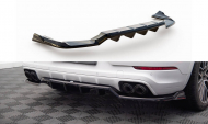 Spoiler zadního nárazniku Porsche Cayenne Coupe Mk3 černý lesklý plast
