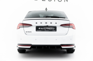 Spoiler zadního narázníku Škoda Octavia Sportline Liftback / Combi Mk4 Facelift černý lesklý plast