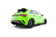 Spoiler zadního nárazníku Street pro + flaps Audi RS3 Sportback 8Y Facelift červený