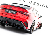 Spoiler zadního narázníku V.1 Audi RS3 Sedan 8Y Facelift černý lesklý plast