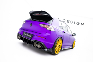 Spoiler zadního narázníku V.1 Volkswagen Golf R Mk8 / Mk8 Facelift černý lesklý plast