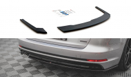 Spoiler zadního nárazníku V.2 Audi A4 S-Line B9 carbon look