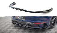 Spoiler zadního nárazníku V.2 Porsche 911 Carrera Aero 992 černý lesklý plast