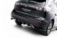 Spoiler zadního narázníku Volkswagen Tiguan Mk3 černý lesklý plast