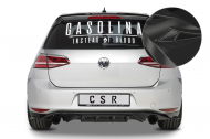 Spoilery zadní boční pod zadní nárazník CSR - VW Golf 7 12-17 carbon look lesklý