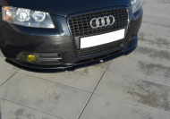 Spojler pod nárazník lipa Audi A3 8P S-Line černý lesklý plast
