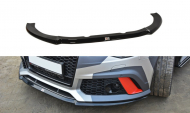 Spojler pod nárazník lipa Audi RS6 C7 V.2 13- černý lesklý plast