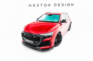 Spojler pod nárazník lipa Audi RSQ8 Mk1 Facelift černý lesklý plast
