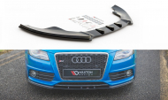 Spojler pod nárazník lipa Audi S4 / A4 S-Line B8 černý lesklý plast