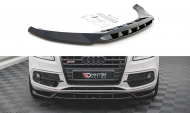 Spojler pod nárazník lipa Audi SQ5 Mk1 (8R) černý lesklý plast