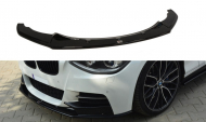 Spojler pod nárazník lipa BMW 1 F20 M-Power před faceliftem černý lesklý plast
