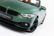 Spojler pod nárazník lipa BMW 4 Cabrio / Coupe F33 / F32 černý lesklý plast