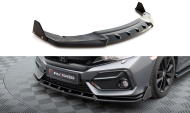 Spojler pod nárazník lipa + flaps Honda Civic Sport Mk 10 černý lesklý plast